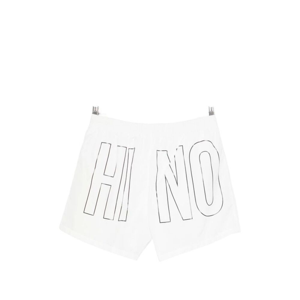 Moschino White Beachwear - Swim Shorts Men